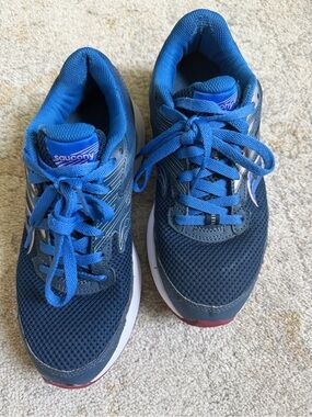 Saucony cohesion Navy and Bright Blue Athletic Sneakers